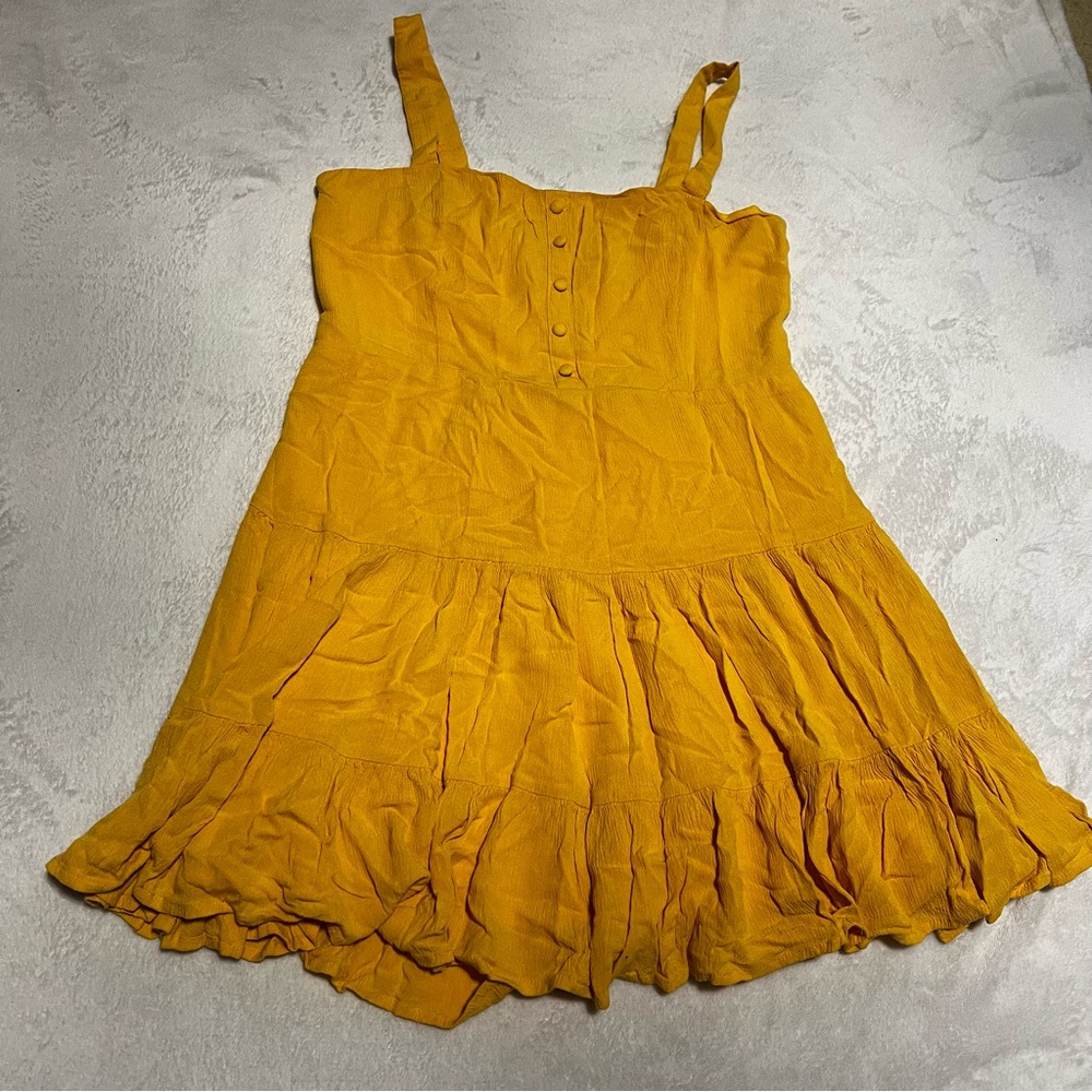 Forever21 Yellow Mini Dress